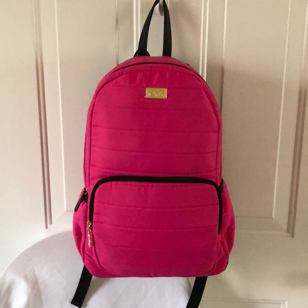 New with tags Betsy Johnson Pink Nylon Backpack